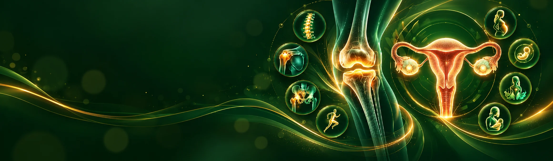 3D Orthopaedic Knee Joint Illustration